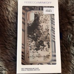 Rebecca Minkoff Liquid Glitter iPhone X case